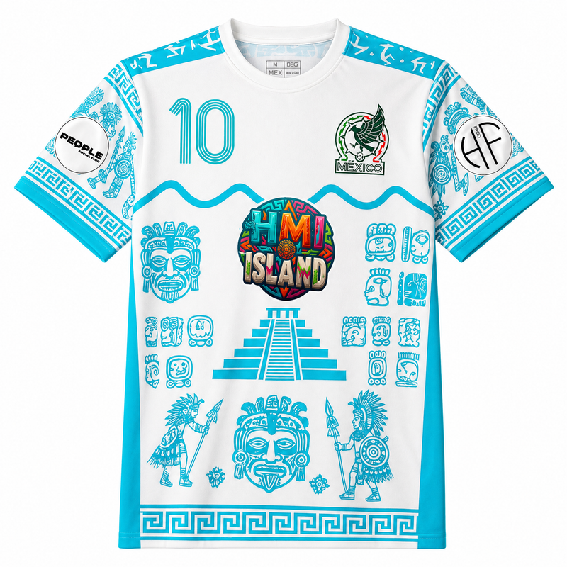 Maillot Bleu HMI Island Aztèque